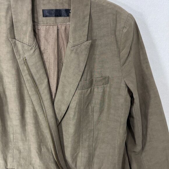 L.A.M.B. by Gwen Stefani Moto Blazer Size 10 in Taupe - Picture 13 of 15